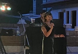 Karaoke winner Christine Charlton.